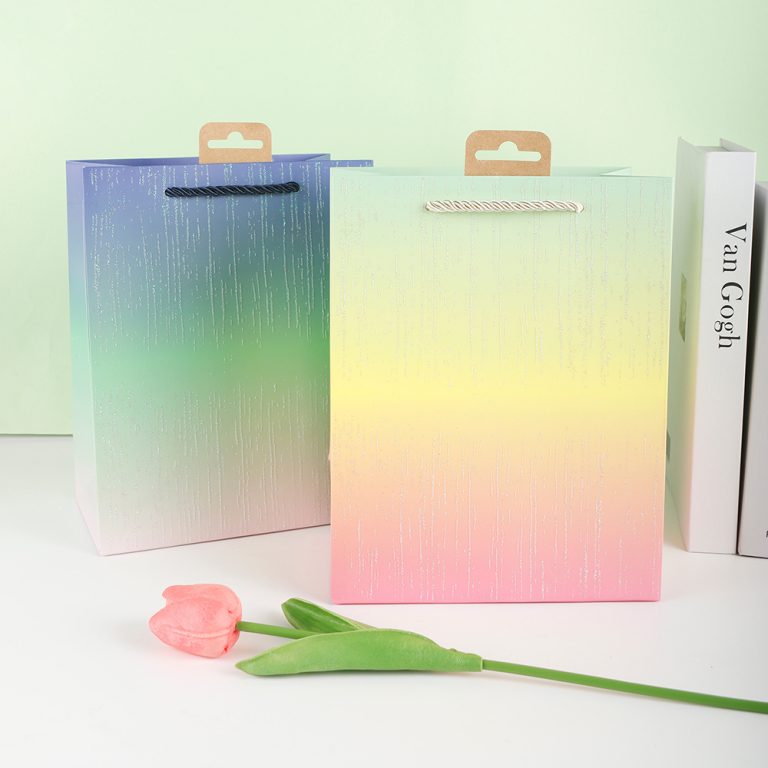 Gradient color gift bag